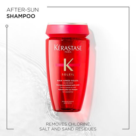 Kérastase Soleil Bain Apres Shampoo | Hydrating after-sun care shampoo | Cleanses away salt and chlorine