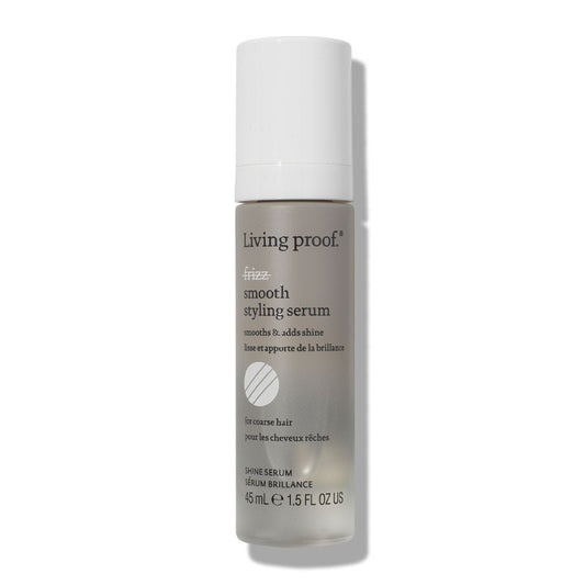 Living Proof No Frizz Smooth Styling Serum | silicone-free | anti-frizz serum | thick hair | coarse hair | impeccable blowout | record time | softness | shine