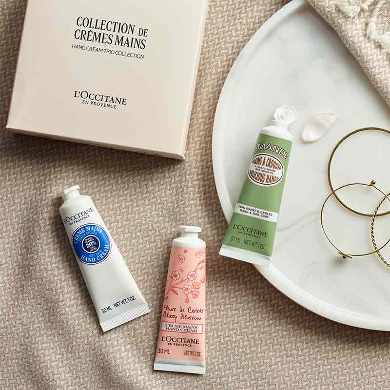 L'Occitane gift set, L'Occitane hand cream, L'Occitane almond hand cream