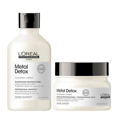 L’Oréal Professionnel Metal Detox Shampoo & Mask Duo + Free 100ml Shampoo