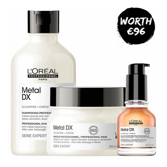 L’Oréal Professionnel Metal Detox Shampoo, Mask & Oil Trio