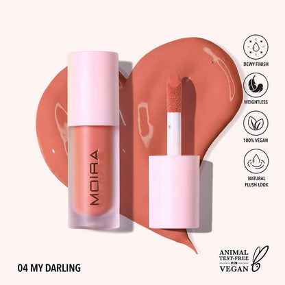 Moira Love Steady Liquid Blush, dewy liquid blush