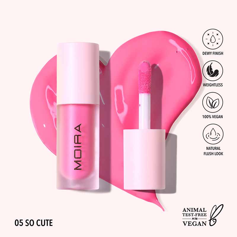 Moira Love Steady Liquid Blush, dewy liquid blush