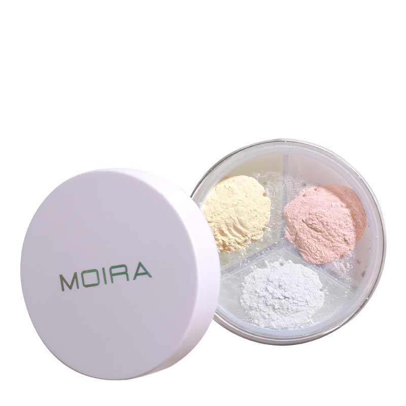 MOIRA Set & Correct Loose Setting Powder, fine setting powder, 002 translucent setting powder