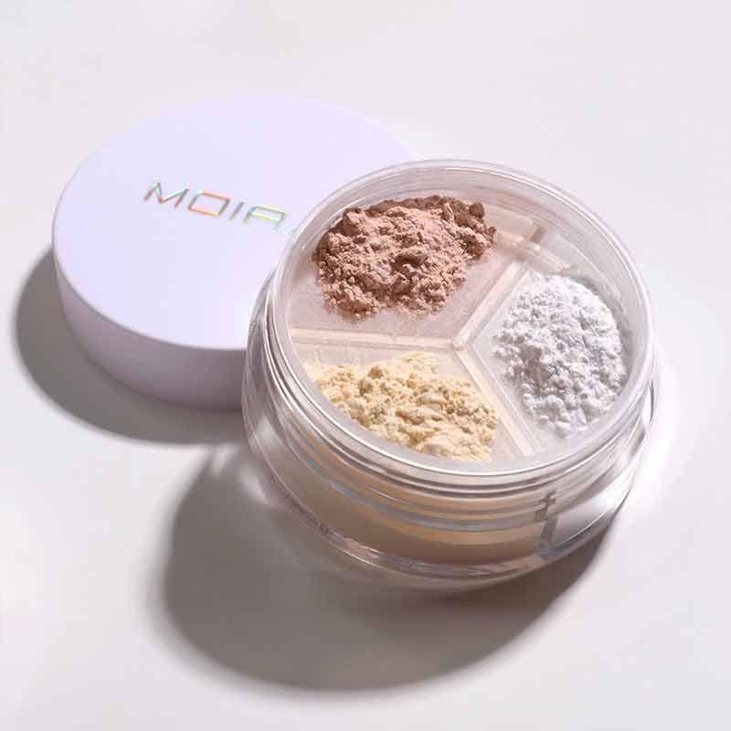 MOIRA Set & Correct Loose Setting Powder, tri colour setting powder