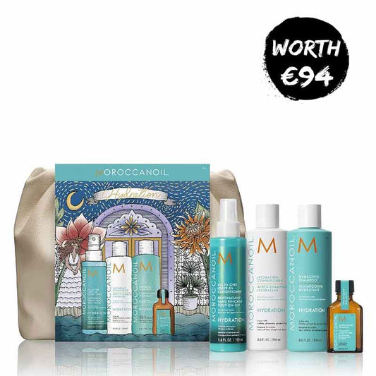 Moroccanoil Christmas hydration set, haircare gift set, dry hair,