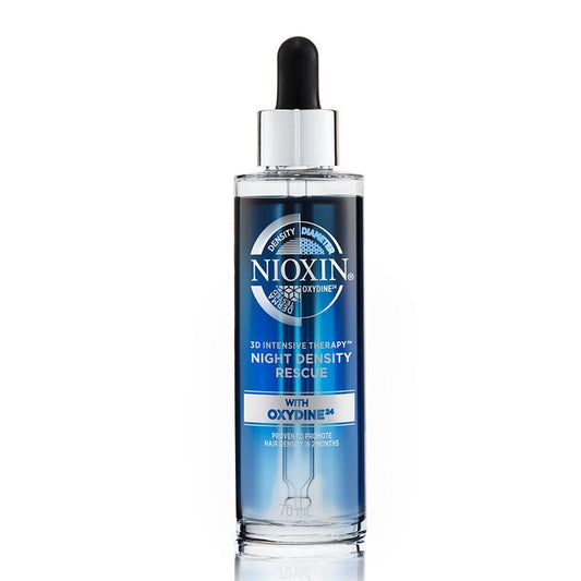 Nioxin | 3D | Intensive | Therapy | Density Rescue | overnight | leave-in serum | fuller | thicker | two months | intense | treatment | flat | fine hair | volumizing