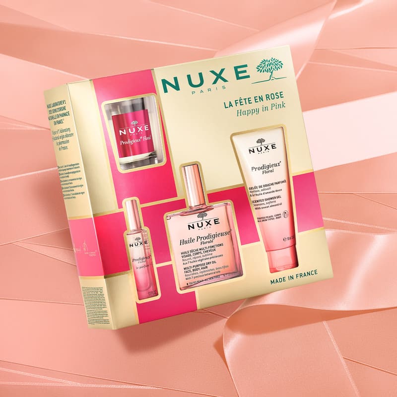 Nuxe happy in pink gift set, prodigieuse florale parfum