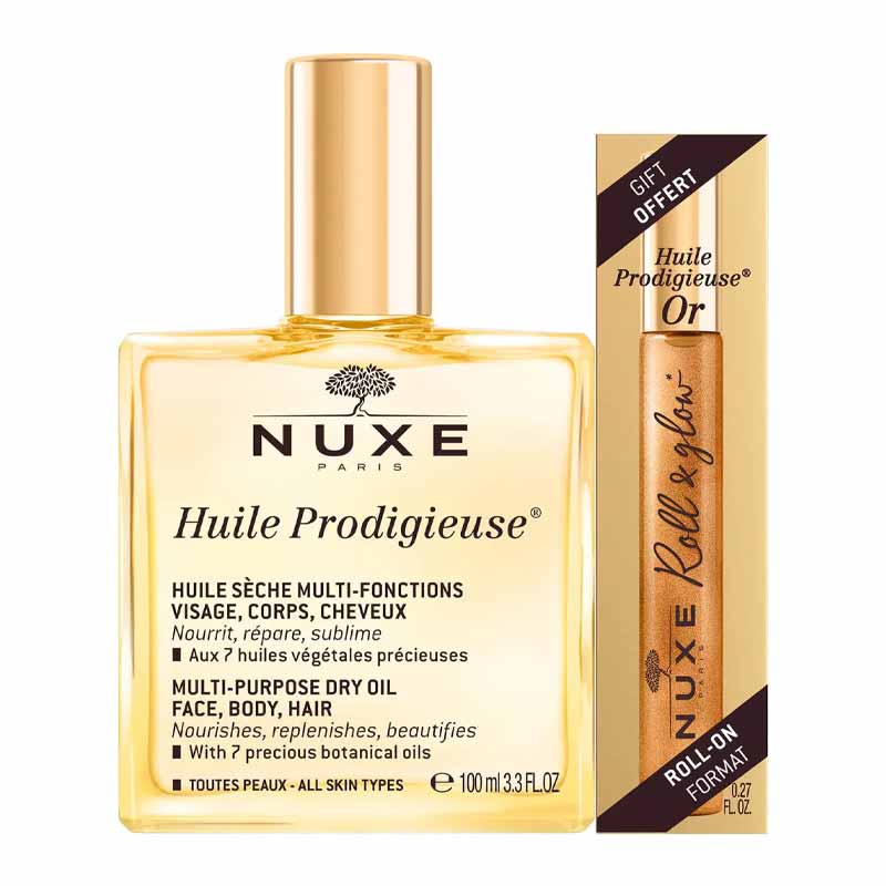 NUXE Huile Prodigieuse 100ml + HP Or Roll On Discontinued