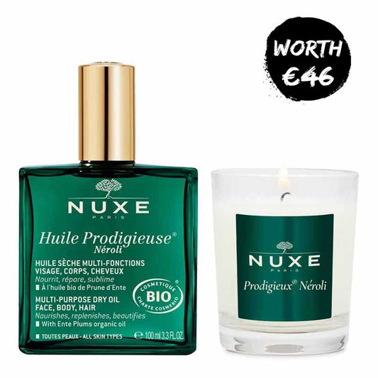 NUXE Huile Prodigieuse Neroli + FREE Neroli Candle