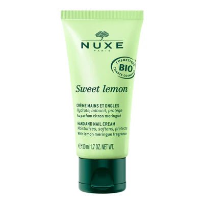 NUXE | Sweet Lemon | Hand & Nail Cream | organic | vegan | moisturizing | lemon fragrance | soft | melting texture | intense comfort |protection