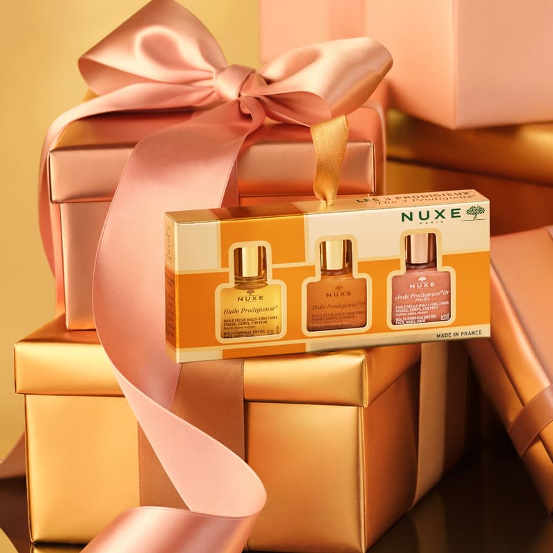 NUXE, NUXE The 3 Prodigieux Gift Set, Huile Prodigieus Original, Florale Prodigieus, Gold Prodigieus, body oil gift set, gift set for her