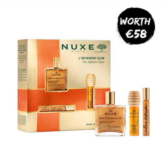 NUXE The Infinite Glow Gift Set, huile prodigieuse or