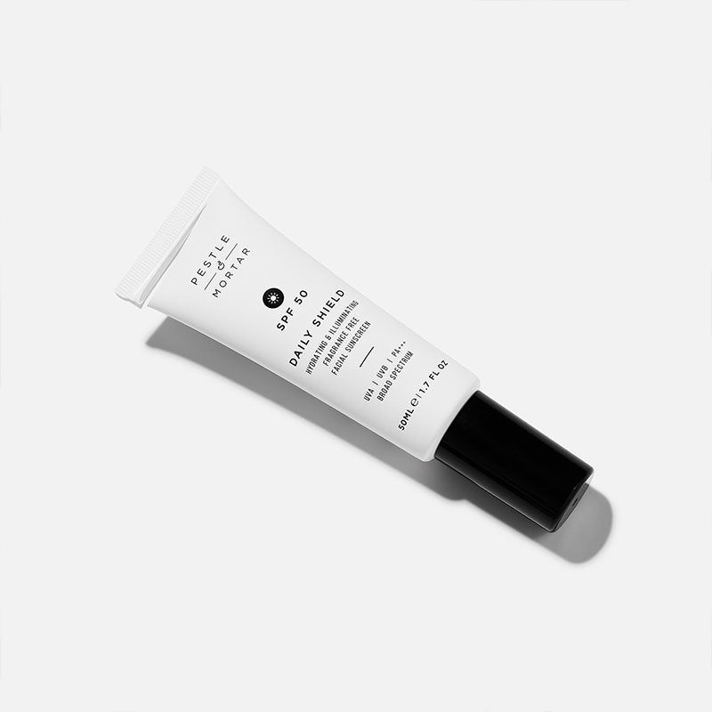 Pestle & Mortar Daily Shield SPF 50 | Primes, hydrates, and illuminates skin