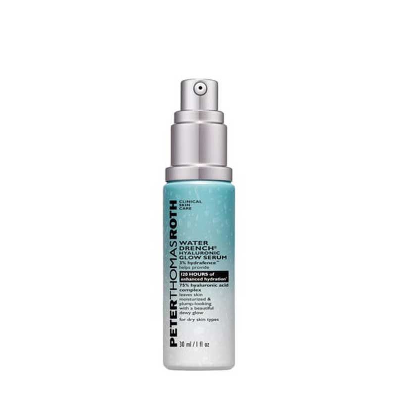 Peter Thomas Roth Water Drench Hyaluronic Glow Serum, skincare for glowing skin, dewy skin