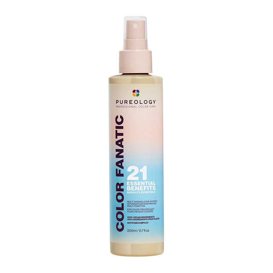 Pureology Colour Fanatic Multi-Tasking Leave-In Spray | primes | protects | perfects | coloured | 21 benefits | detangling | conditioning | protecting | heat styling