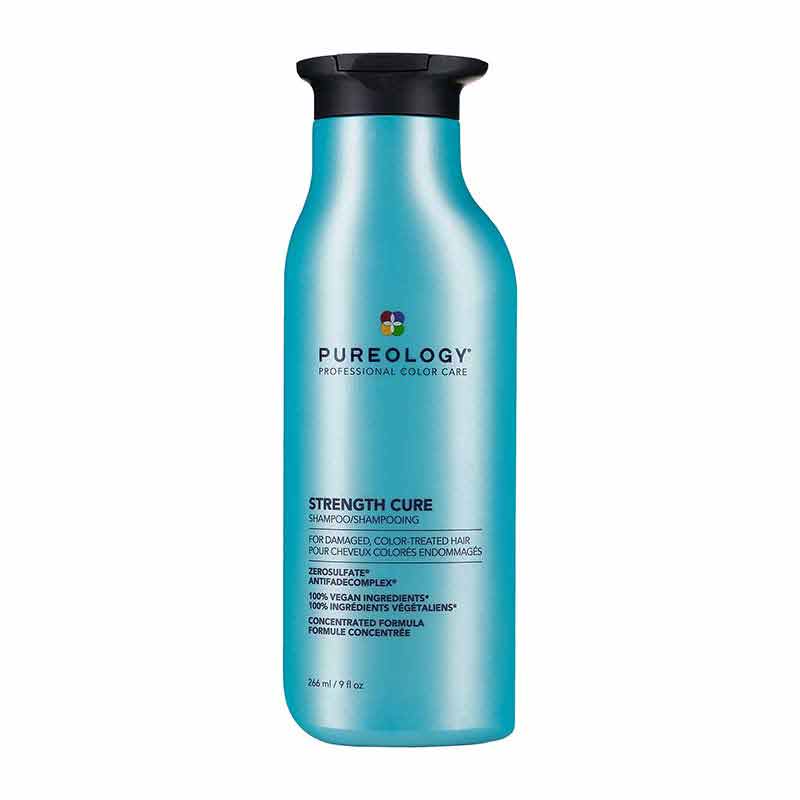 Pureology Strength Cure Shampoo | Repair | Damaged Hair | Resilience | Elasticity | Minimize Breakages | Sulphate-free | Vegan Friendly | Softening | Outstanding Colour Protection | Antifade Complex®