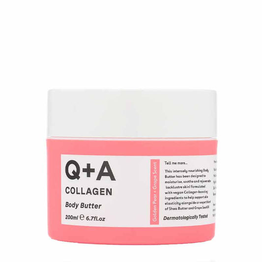 Q+A Collagen Body Butter, body moisturiser, very dry skin 