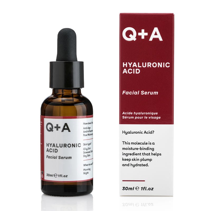 Q+A Hyaluronic Acid Facial Serum | moisture binding molecule