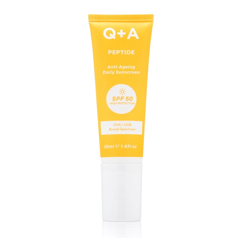 Q+A Peptide Anti-Ageing Face Sunscreen SPF 50