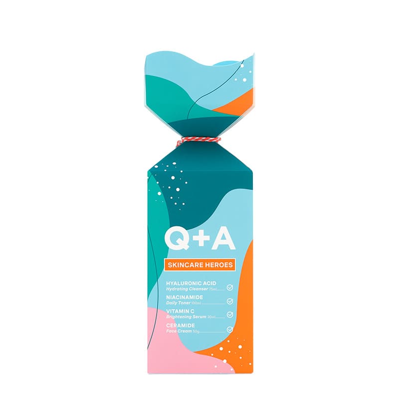 Q + A Skincare Heroes Gift Set