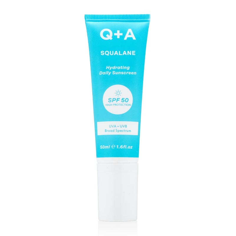 Q+A Squalane Hydrating Face Sunscreen SPF 50 