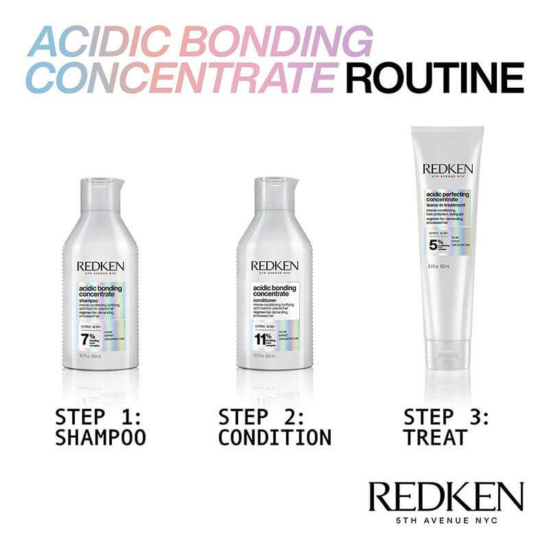 Redken acidic offers bonding shampoo conditioner and leave in