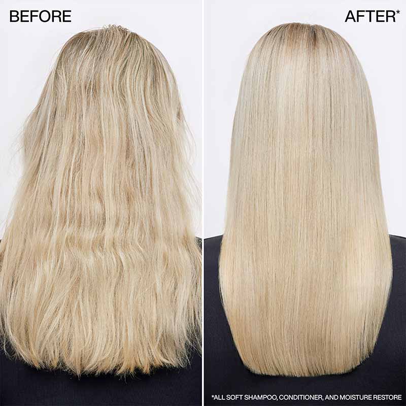 Redken all soft before and after