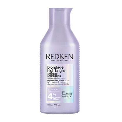 Redken Blondage High Bright Shampoo | pH balanced formula | brightening shampoo | purple shampoo