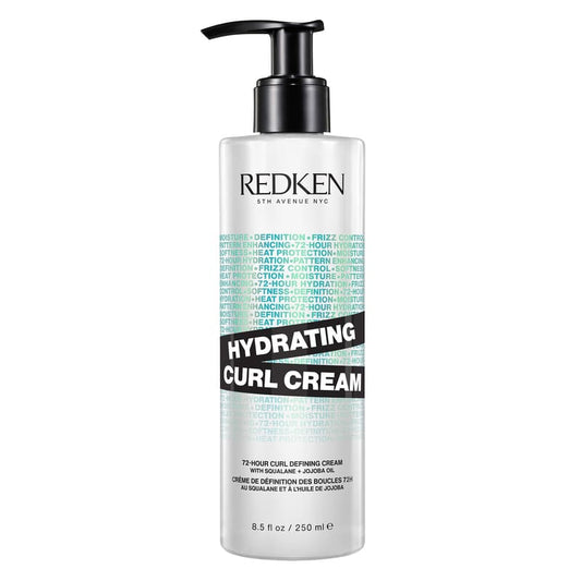 Redken Hydrating Curl Cream | curl defining cream | defines frizzy hair | heat protection | frizz reduction