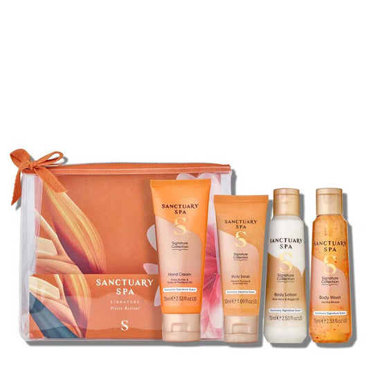 Sanctuary, Sanctuary Petite Retreat Set, Body Wash, Body Scrub, Body Lotion, Hand Cream, Luxurious, Retreat experience