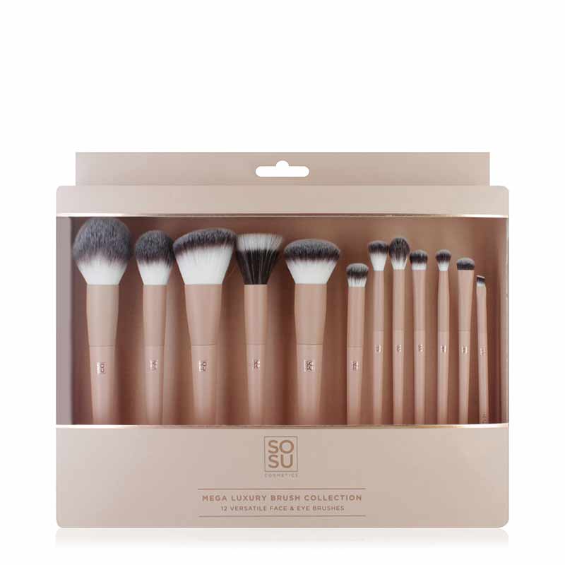 SOSU Cosmetics Mega Luxury Brush Collection, Christmas gift set, bronzer brush