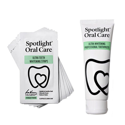 Spotlight Oral Care | Ultra Teeth Whitening Strips 14 day | White teeth | Yellow Teeth | Stained teeth | whitening Toothpaste