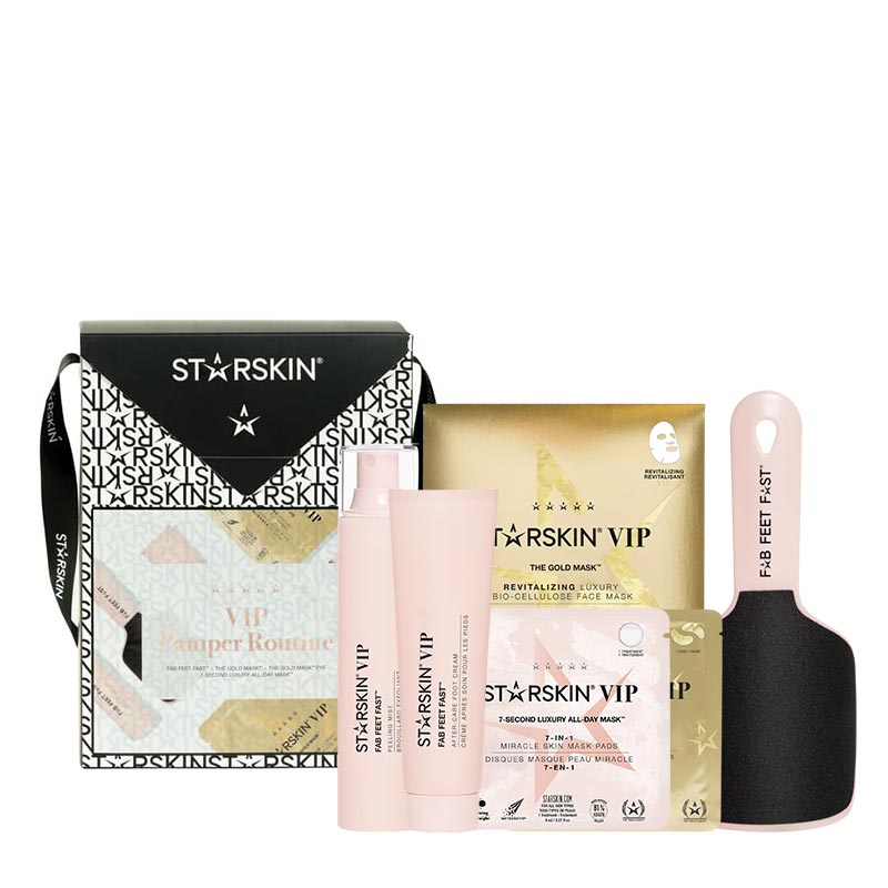 Starskin VIP Pamper Routine, hydrating face mask, eye mask, foot mask, face mask, Christmas, Christmas gift set, gifts for her