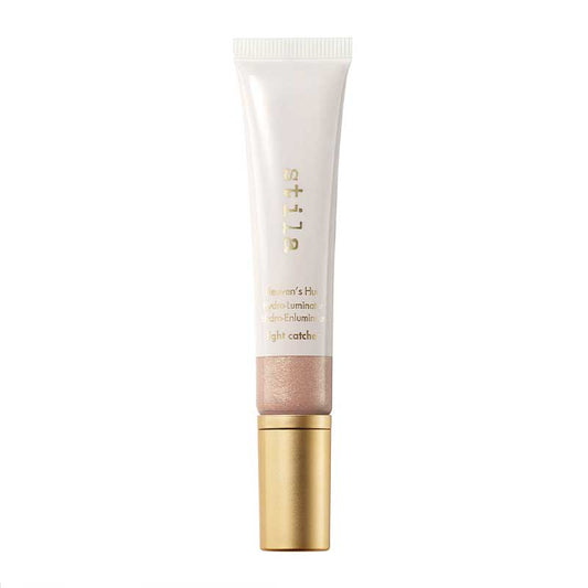 Stila Heaven's Hue Hydro-Luminator | Lightweight face enhancer | Sheer face enhancer | Light catching pearlescent boosters | Dewy glass skin finish | Liqua-whipped formula | Skin-loving ingredients | Protects skin | Promotes healthy-looking skin | Use under makeup | Use over makeup | Add to foundation | Add to moisturizers | Go-to highlighter | Gorgeous glow | Radiant complexion