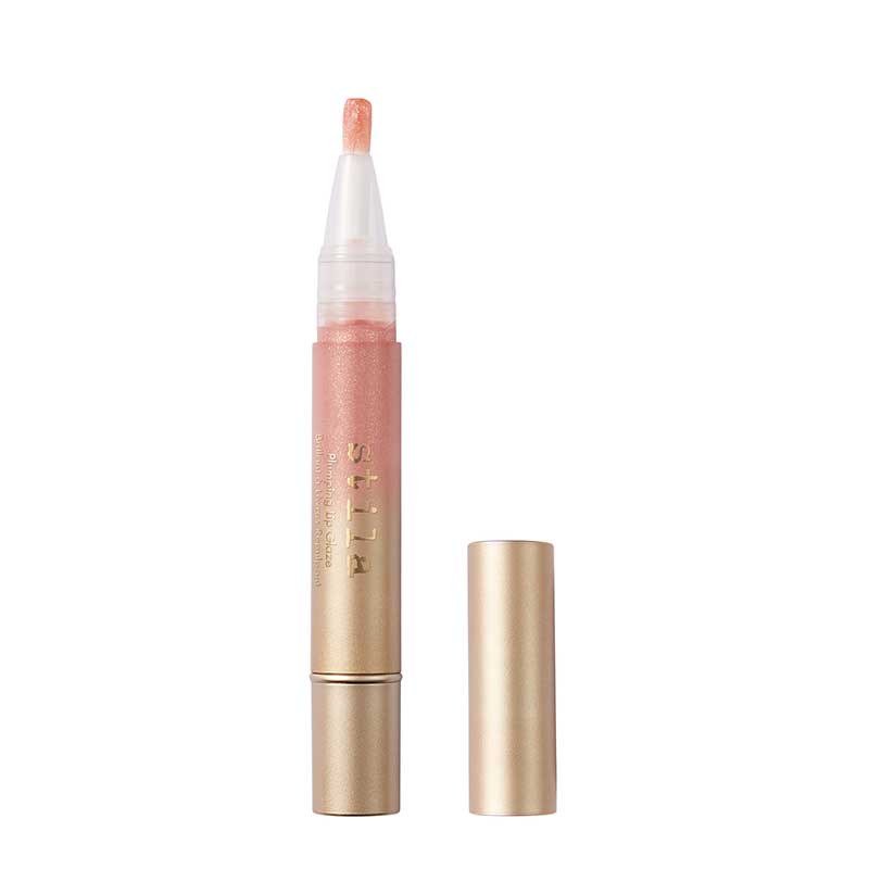 Stila Plumping Lip Glaze | high shine | creamy lip gloss | colour | shine | MAXI-LIP™ Peptide complex | hydrate lips | plump | soft pout | mint flavour | Lips | better hydrated | more defined | firmer | smoother | glaze of colour.