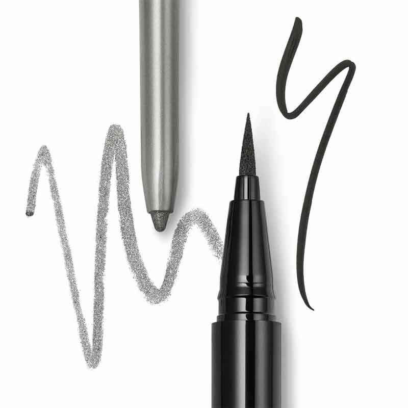 Stila stroke of genius eye duo, black and grey eye liner 