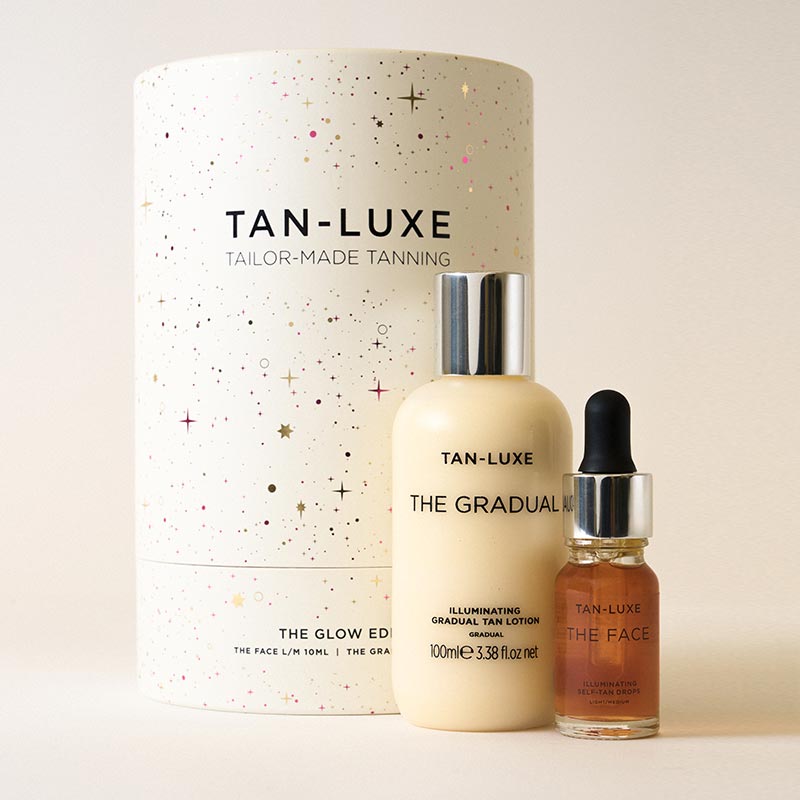 tan luxe gift set, face tan drops