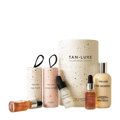 tan luxe gift set, tan drops and lotion