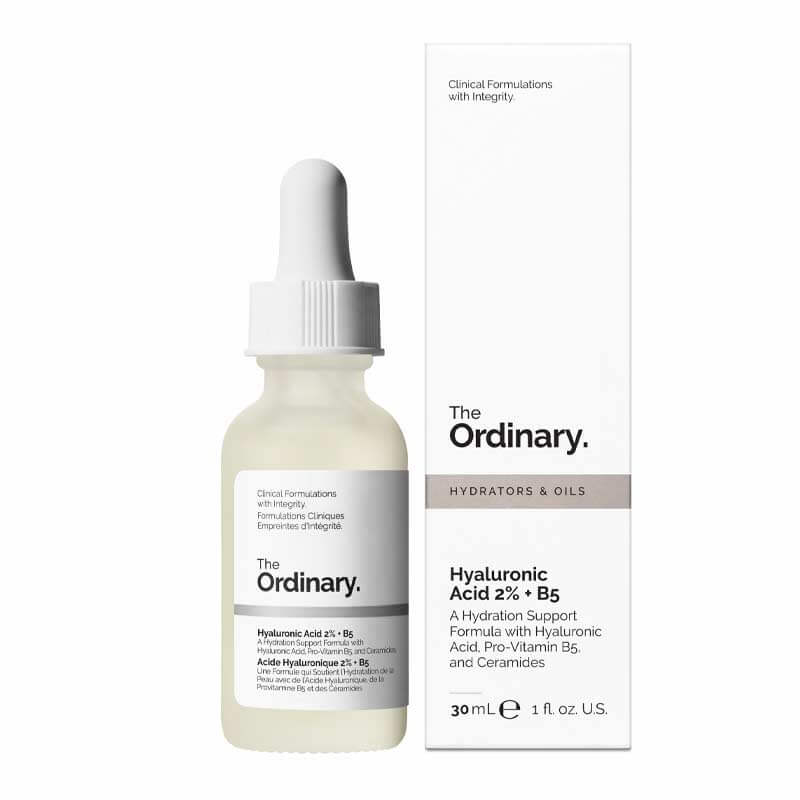 The Ordinary Hyaluronic Acid 2% + B5 | now with 5 different kinds of Hyaluronic Acid | visibly smooths and plumps skin | restores comfort to dry, tight skin | added Ceramides support the skin's natural hydration barrier and improve skin barrier function | 30ml