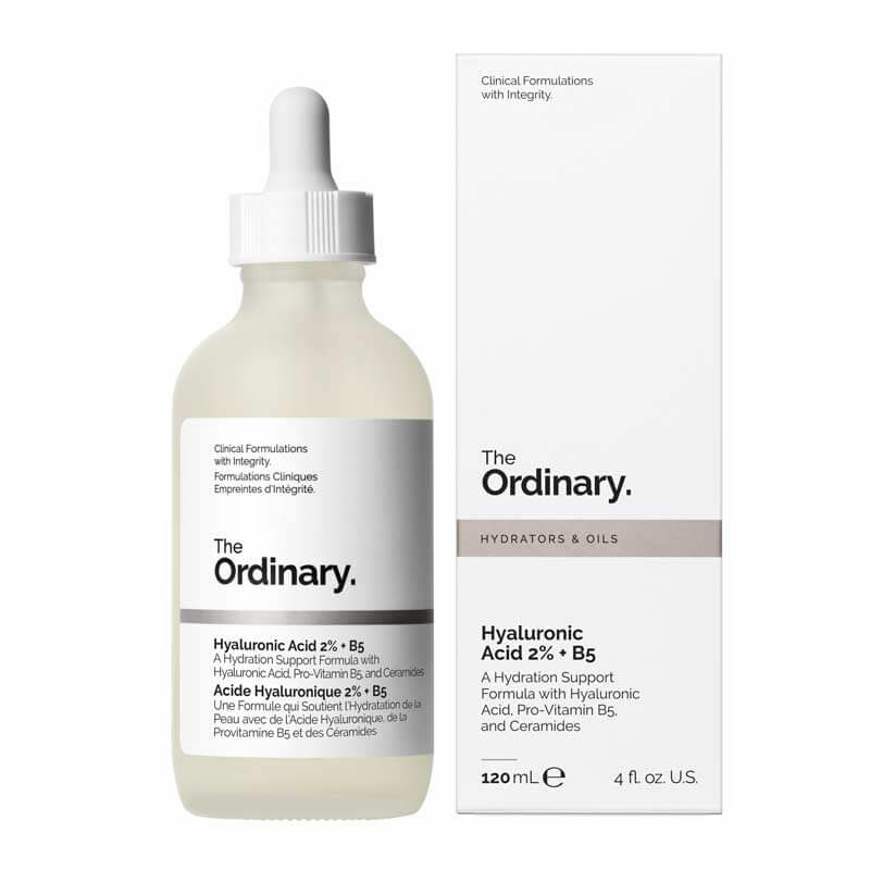 The Ordinary Hyaluronic Acid 2% + B5 | Hyaluronic Acid serum | visibly smooths and plumps skin | restores comfort to dry, tight skin | added Ceramides support the skin's natural hydration barrier and improve skin barrier function | Supersize | 120ml