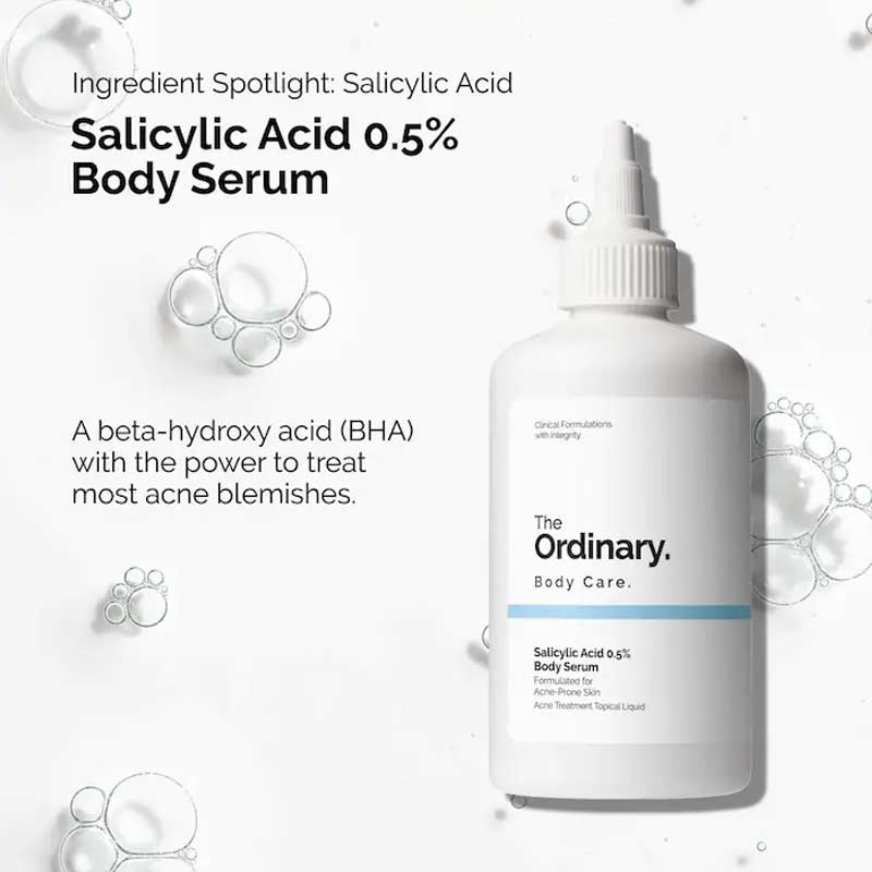 The Ordinary | Salicylic Acid 0.5% Body Serum | exfoliating body serum | body acne blemishes