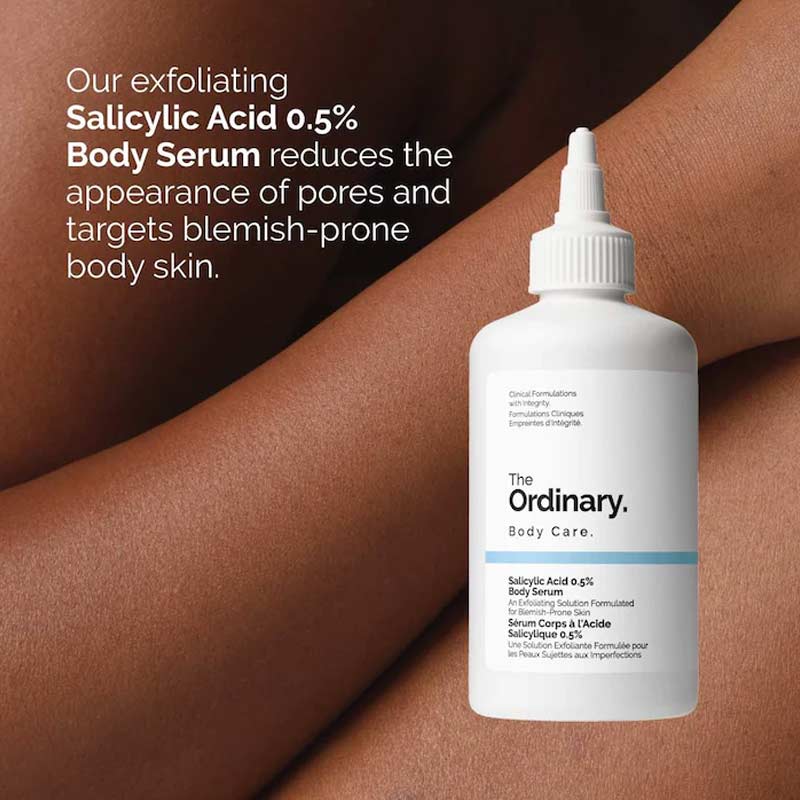 The Ordinary | Salicylic Acid 0.5% Body Serum | large pores | blemish prone body skin