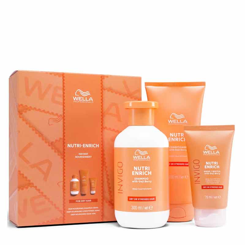 Wella Nutri-Enrich Gift Set, wella Professionals gift set, smoothing haircare, haircare for frizzy hair