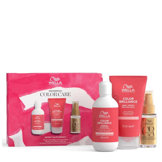 Wella Professionals | Hair Care Essentials Colour Care Gift Set | Colour Brilliance | haircare for coloured hair | colour care | colour treated hair | travel size haircare