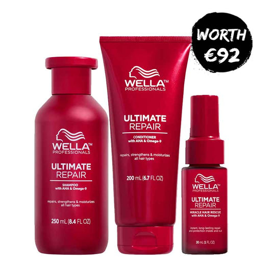 Wella Professionals Ultimate Repair Shampoo, Wella Professionals Ultimate Repair Conditioner, Treatments for damaged hair