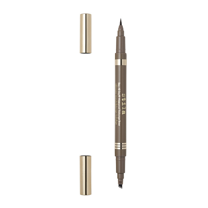 Stila Stay All Day Waterproof Balayage Brow | shade medium brow | fill in brows | dual ended brow pen